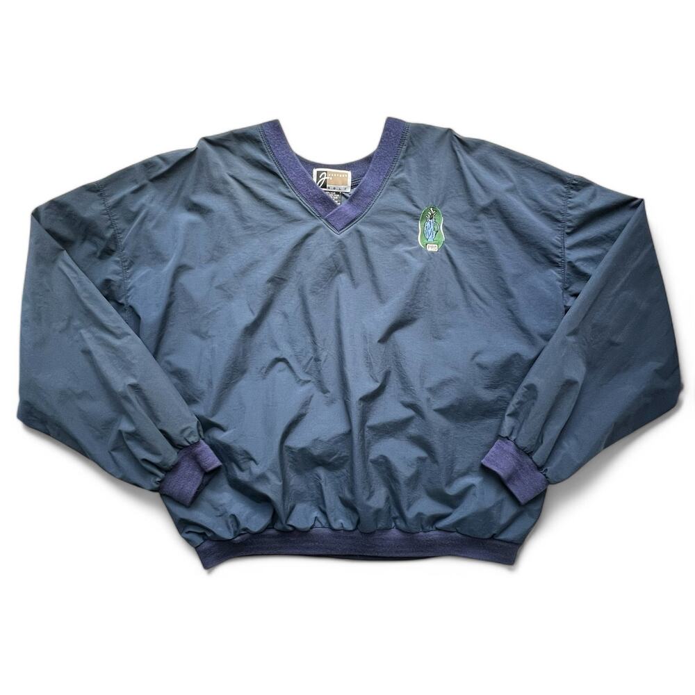 Vintage Jantzen Golf Pro Embroidered Windbreaker Pullover Jacket Spellout XL 90s